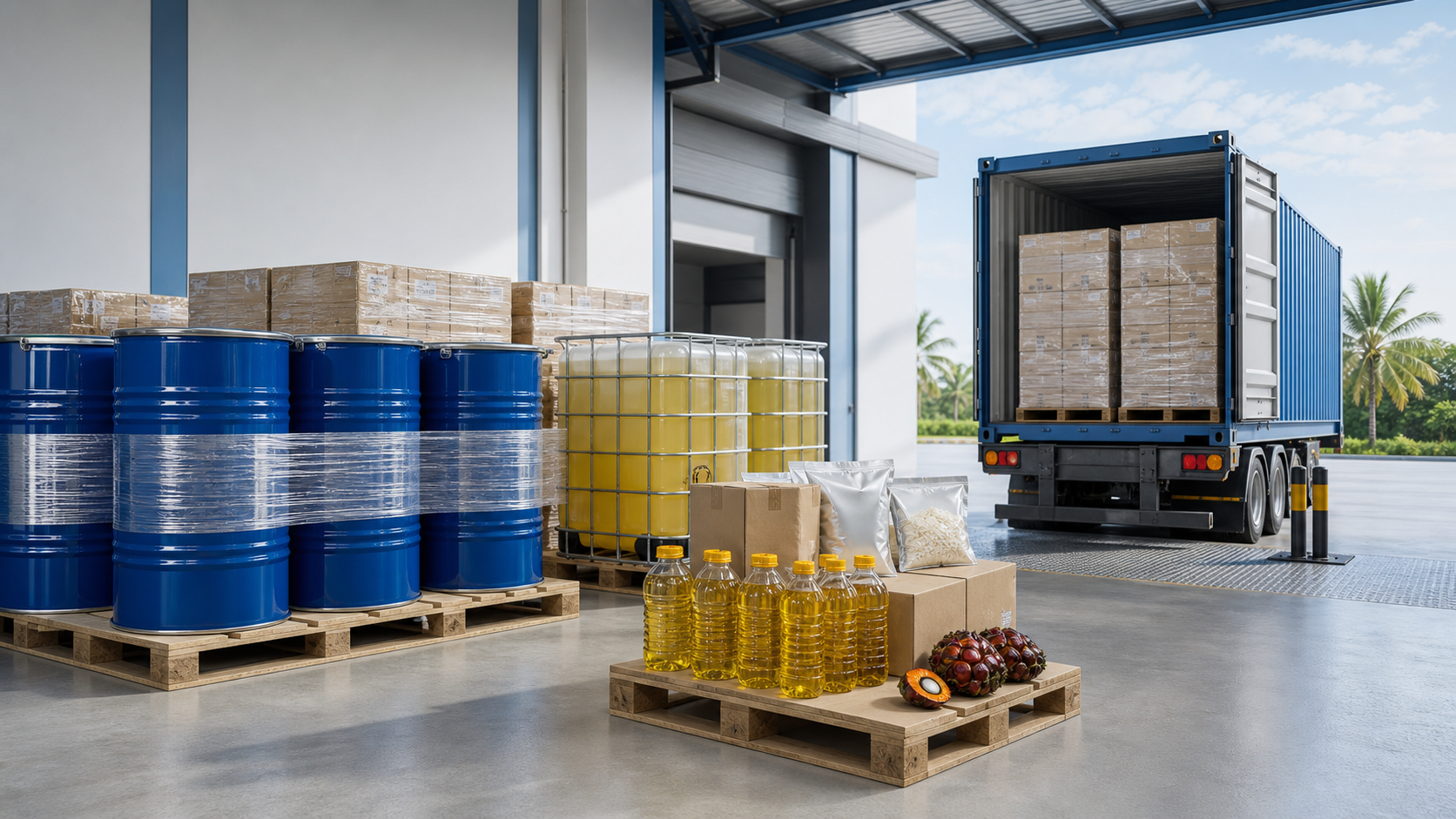 Edible oil and palm-based product supply dispatch
